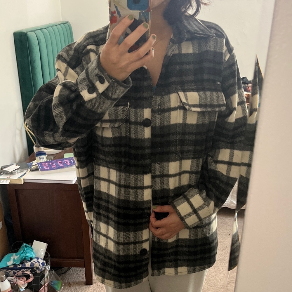 H&M Plaid Shacket